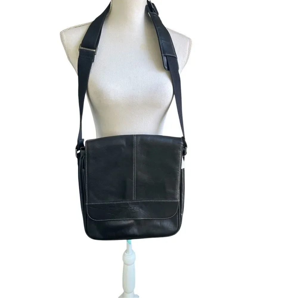 Kenneth Cole Reaction Laptop/ Tablet/ Flapover Messenger Bag Brown